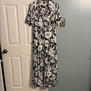 Maeve Printed Short-Sleeve Shirt Dress